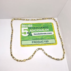 CADENA ORO, ORO COMBINADO 14 K 68.8 GRMS (SEMINUEVO)