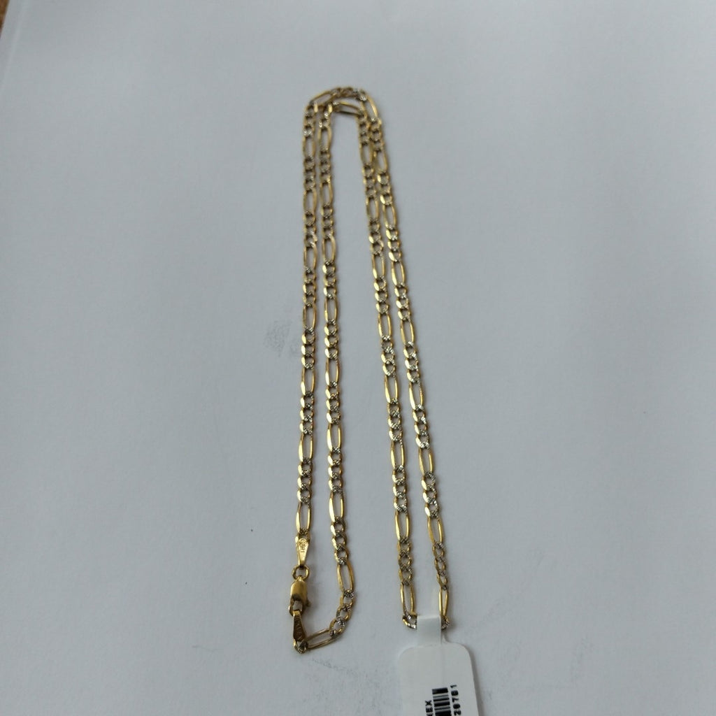 CADENAS TEJIDO 3X1 DIAMANTADO ORO 10K 55 CM 6.5 GR (NUEVO)