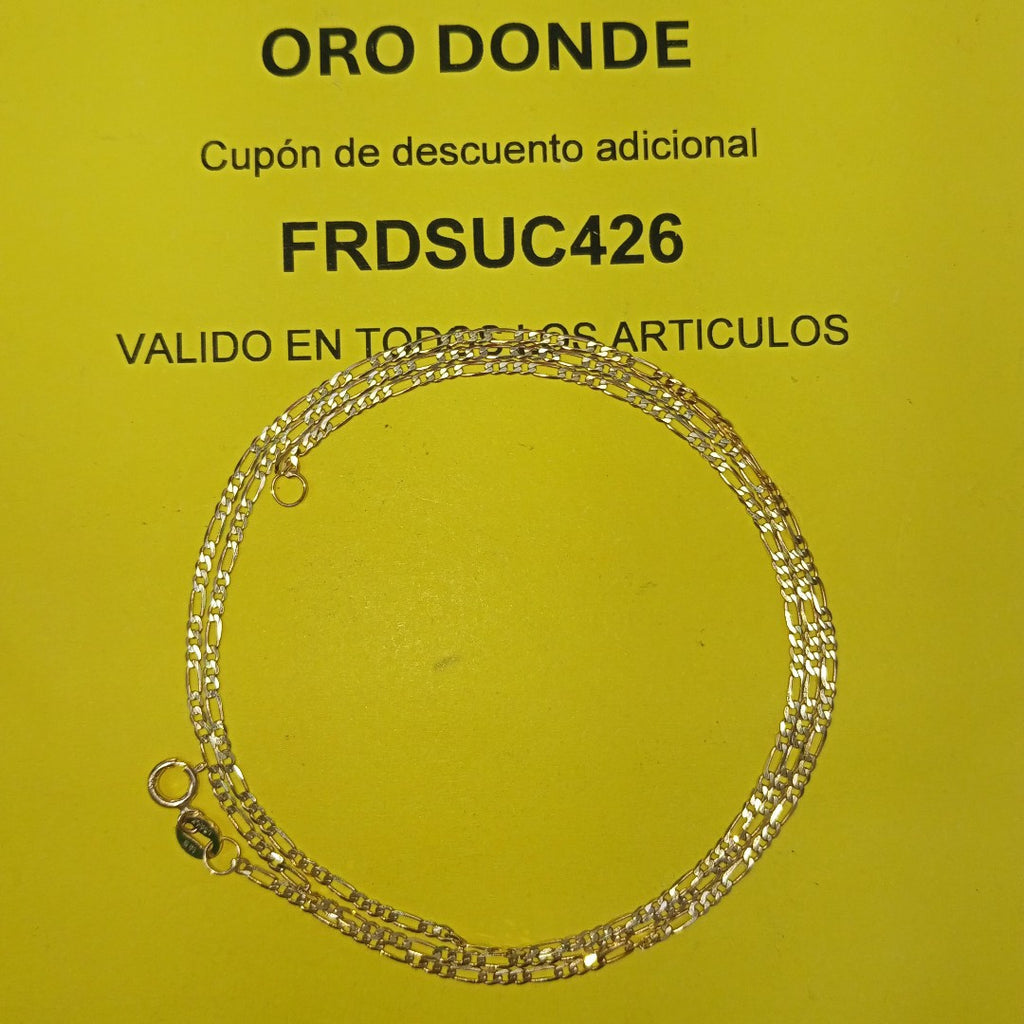CADENAS CARTIER 3 1 AMARILLA ORO 14K 2.1 (NUEVO)
