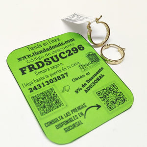 ARETES ARRACADAS FIG GRECAS 14K 1.7 GR (NUEVO)