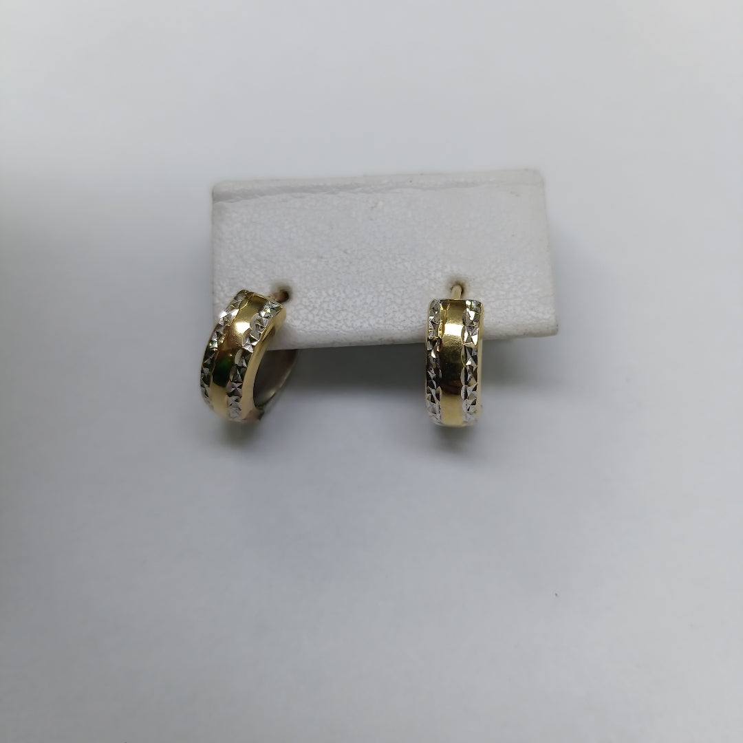 ARRACADAS PAR ORO,RODIADO 14 K 1,80 GRMS (SEMINUEVO)