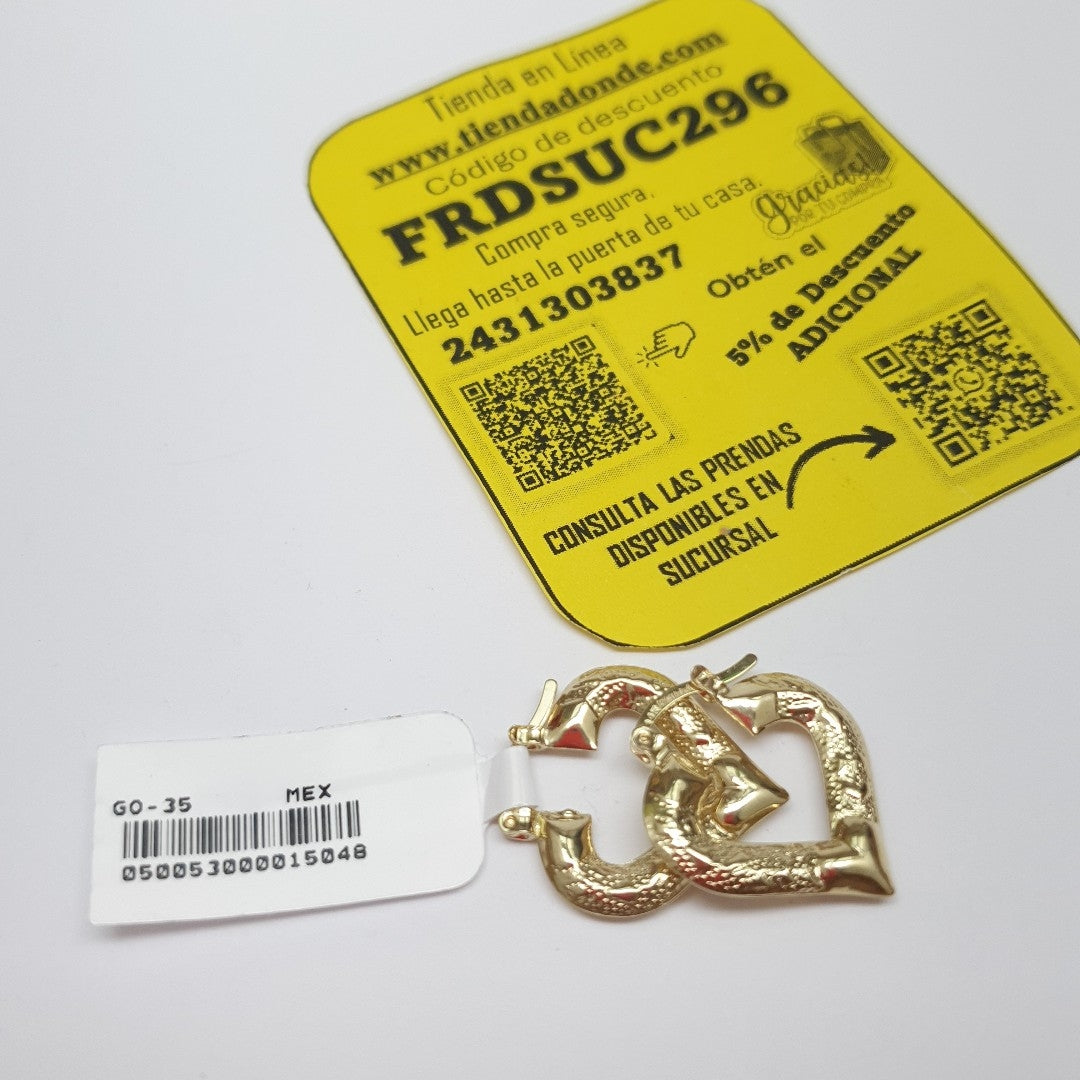 ARETES ARRACADAS 14K 1.7 GR (NUEVO)