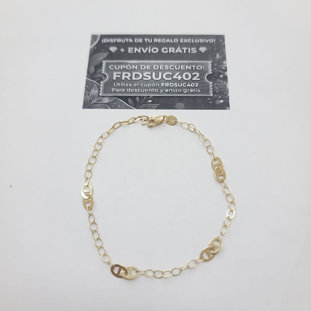 PULSERA ESPECIAL 14K 21 CM 1.8 GR (NUEVO)