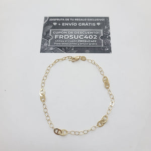 PULSERA ESPECIAL 14K 21 CM 1.8 GR (NUEVO)