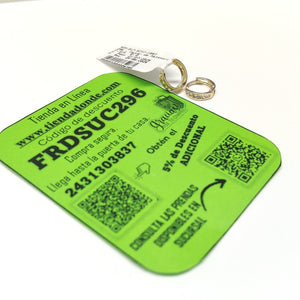 ARETES ARRACADA C CIRCONIAS 14K 1.2 GR (NUEVO)