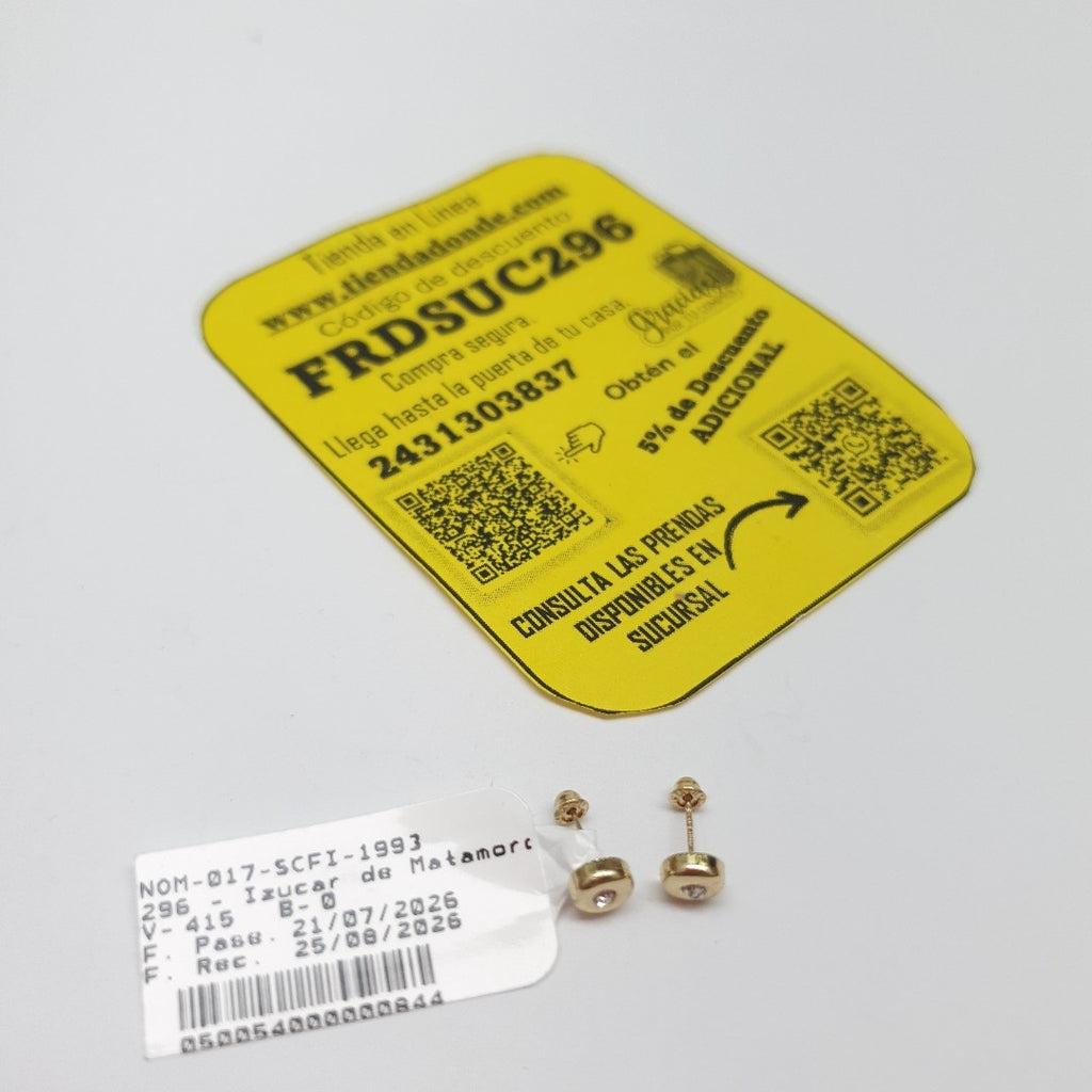 BROQUELES BROQUEL C CIRCONIA 14K 0.27 GR (NUEVO)