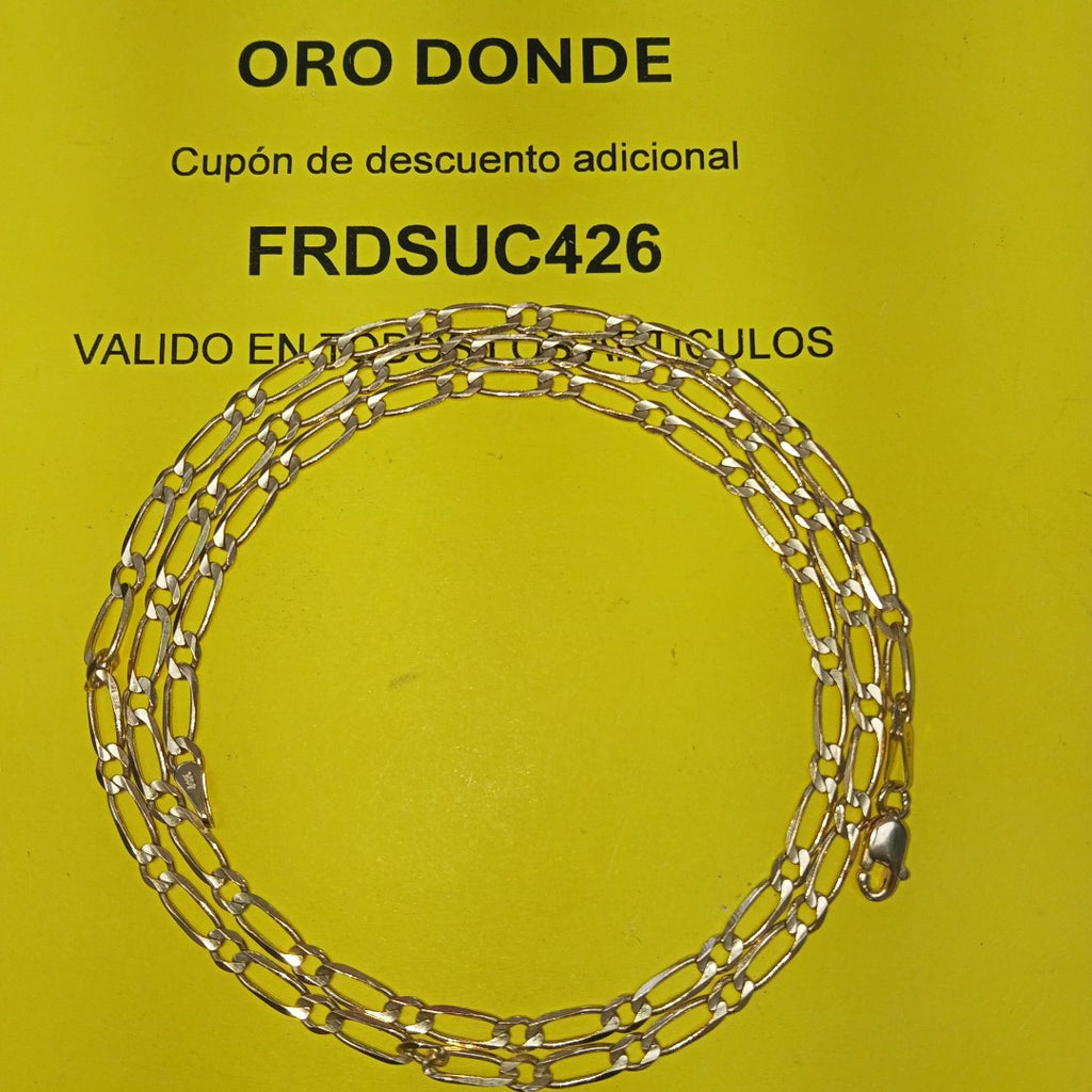 CADENAS 1X1 ORO 14K 55 CM 7.3 GR (NUEVO)