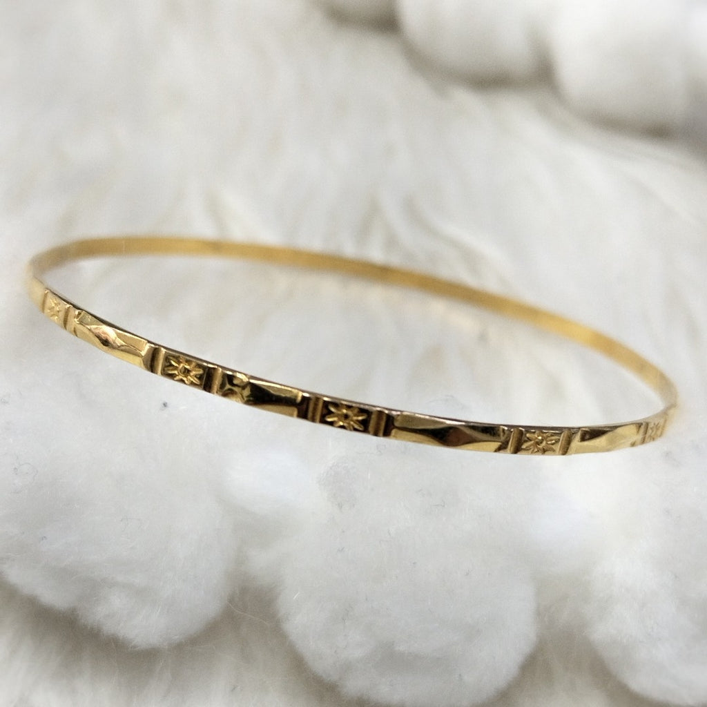 PULSERA RIGIDA ORO 14 K 3.3 GRMS (SEMINUEVO)