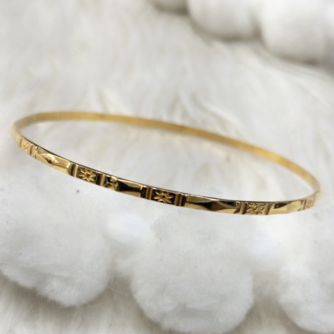 PULSERA RIGIDA ORO 14 K 3.3 GRMS (SEMINUEVO)