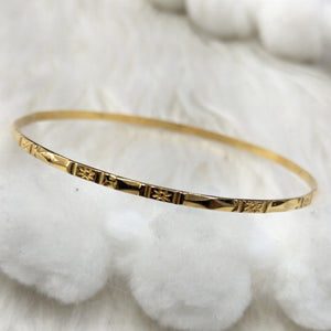 PULSERA RIGIDA ORO 14 K 3.3 GRMS (SEMINUEVO)