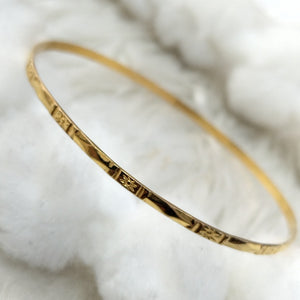 PULSERA RIGIDA ORO 14 K 3.3 GRMS (SEMINUEVO)