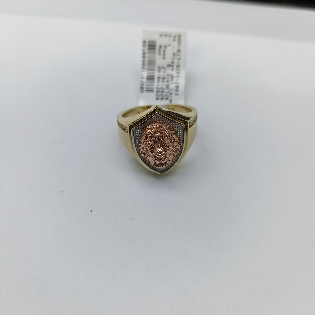 ANILLO ORO COMBINADO 10 K 8.4 GRMS (SEMINUEVO)