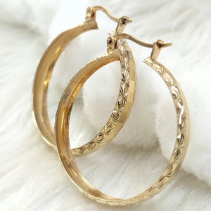 ARRACADAS PAR ORO 14 K 4.6 GRMS (SEMINUEVO)
