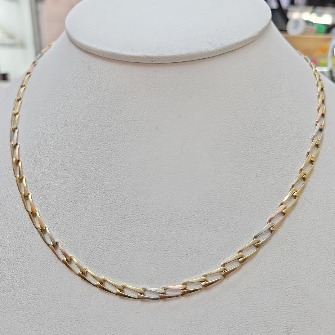 CADENA ORO,ORO COMBINADO 14 K 11,70 GRMS (SEMINUEVO)