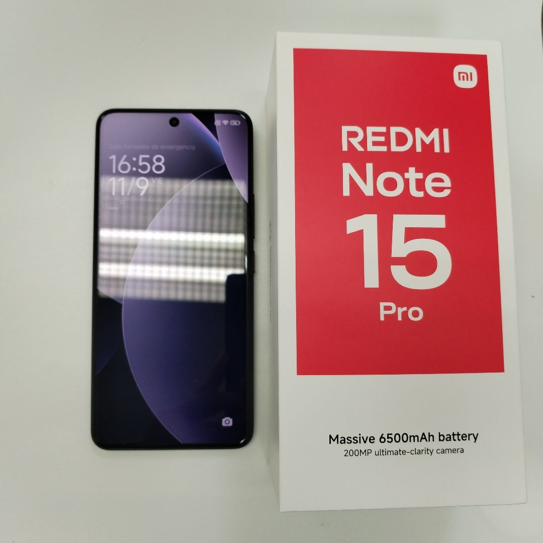 CELULAR XIAOMI REDMI NOTE 15 PRO 25100RA69G (2025) 256 GB 8 GB RAM (SEMINUEVO)