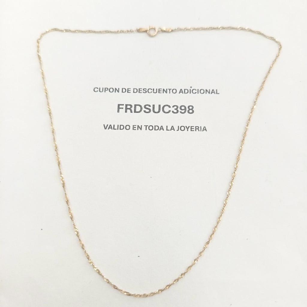 CADENA ORO 14 K 1,30 GRMS (SEMINUEVO)