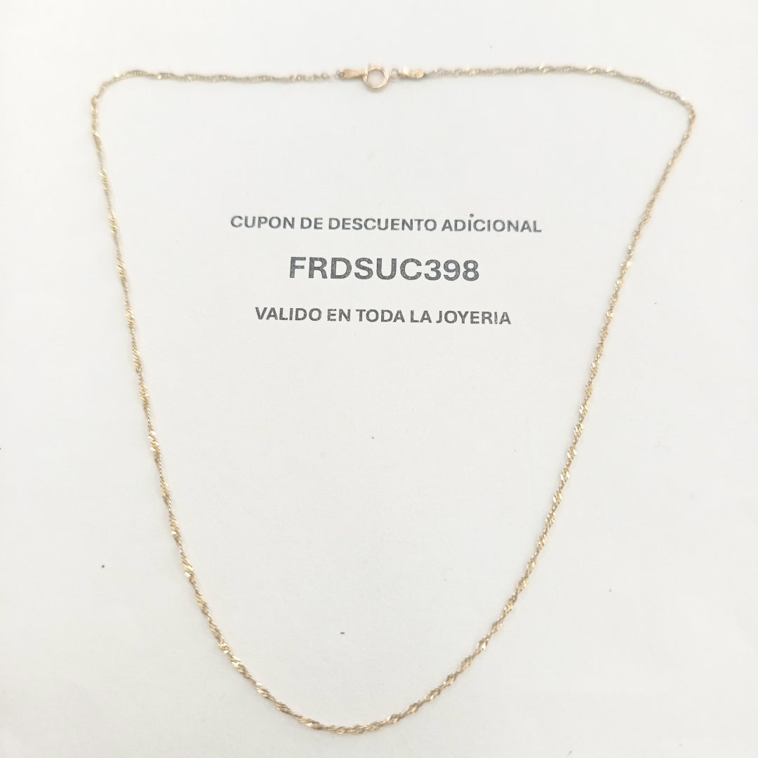 CADENA ORO 14 K 1,30 GRMS (SEMINUEVO)