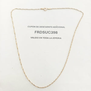 CADENA ORO 14 K 1,30 GRMS (SEMINUEVO)