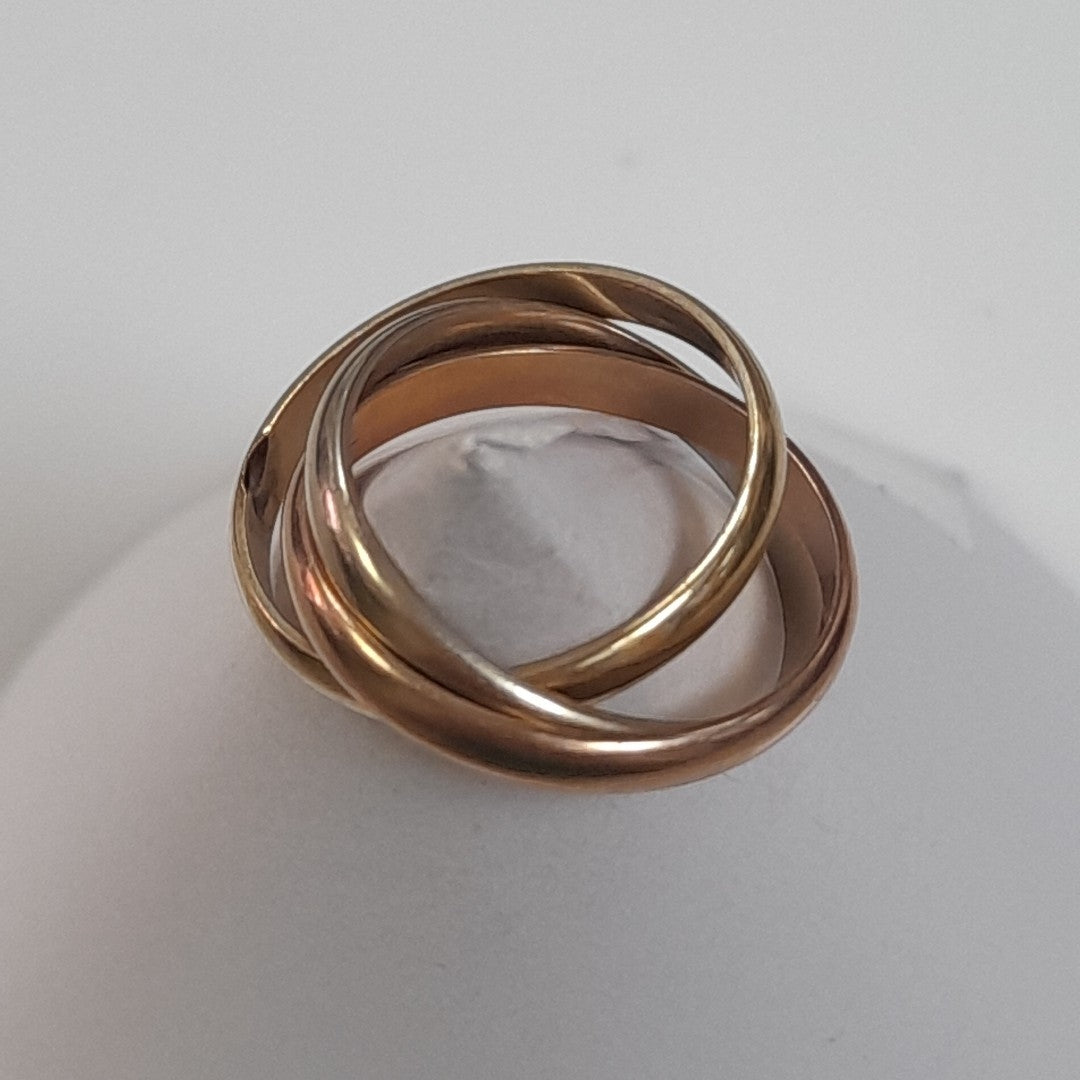 ANILLITO ORO COMBINADO 14 K 2,00 GRMS (SEMINUEVO)