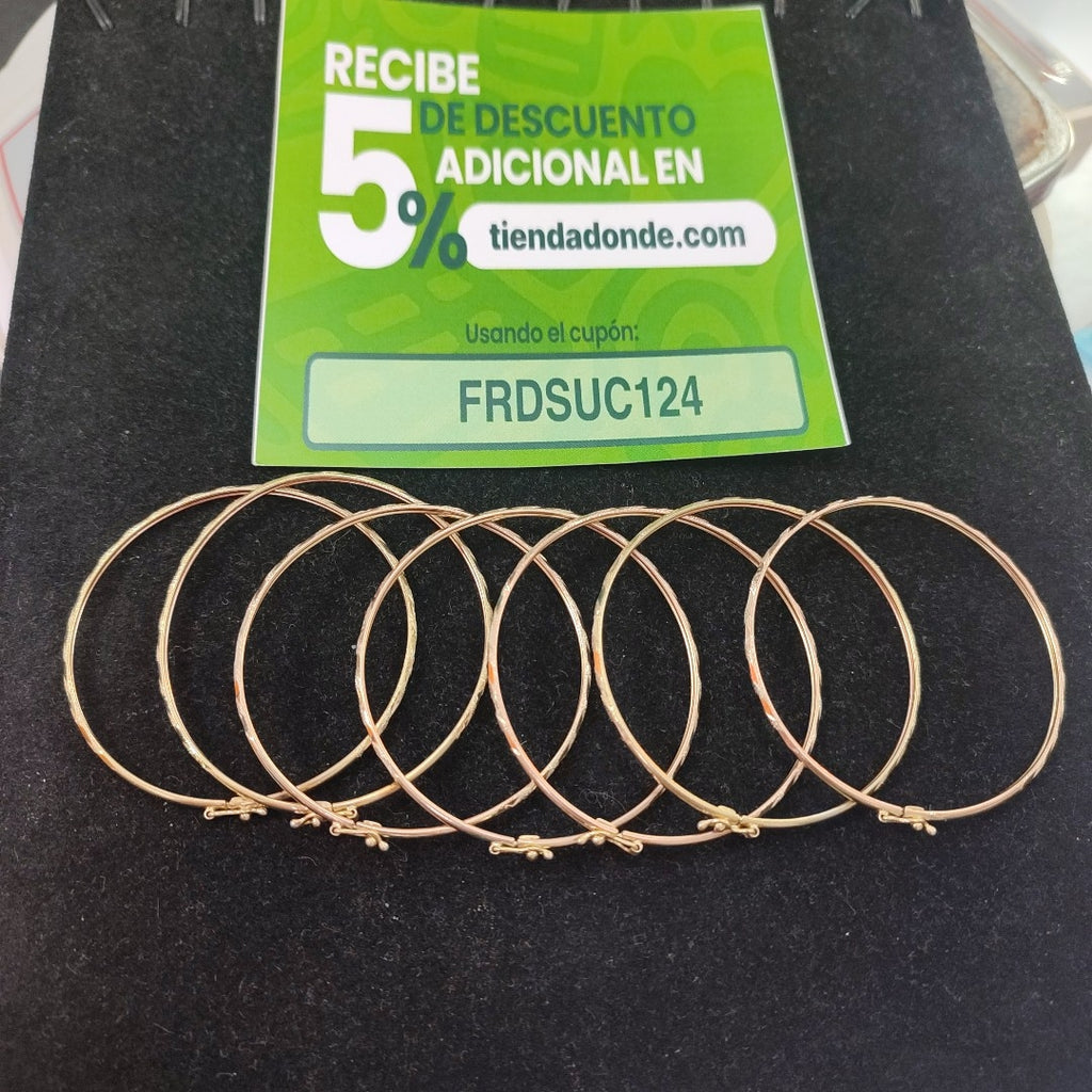 SEMANARIO DE PULSERAS ORO 14 K 16.4 GRMS (SEMINUEVO)