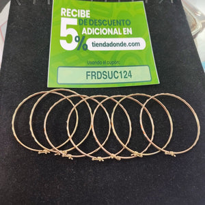 SEMANARIO DE PULSERAS ORO 14 K 16.4 GRMS (SEMINUEVO)