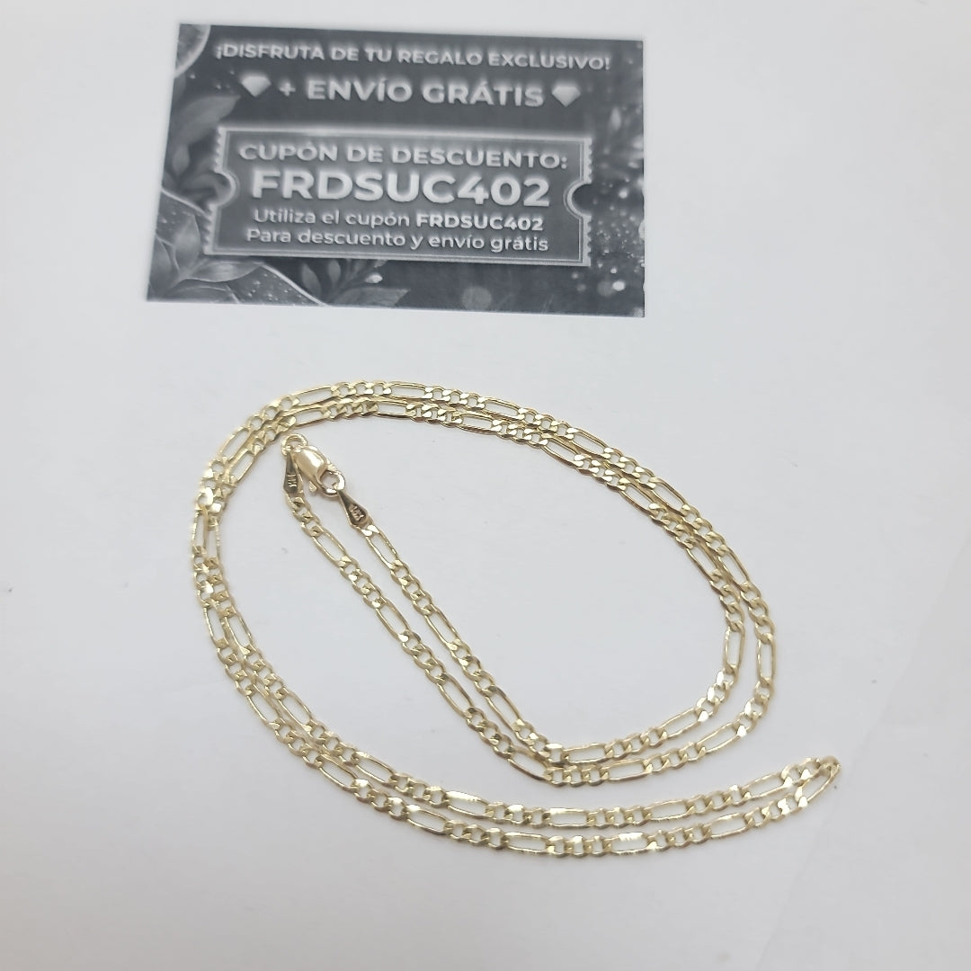 CADENA 3X1 14K 55 CM 4.9 GR (NUEVO)