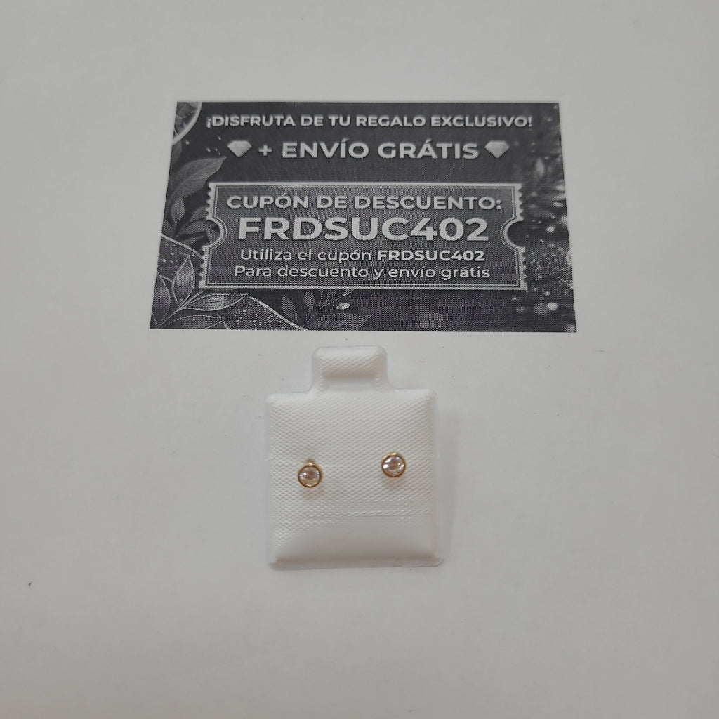BROQUELES BROQUEL C CIRCONIA 14K 0.1501 GR (NUEVO)
