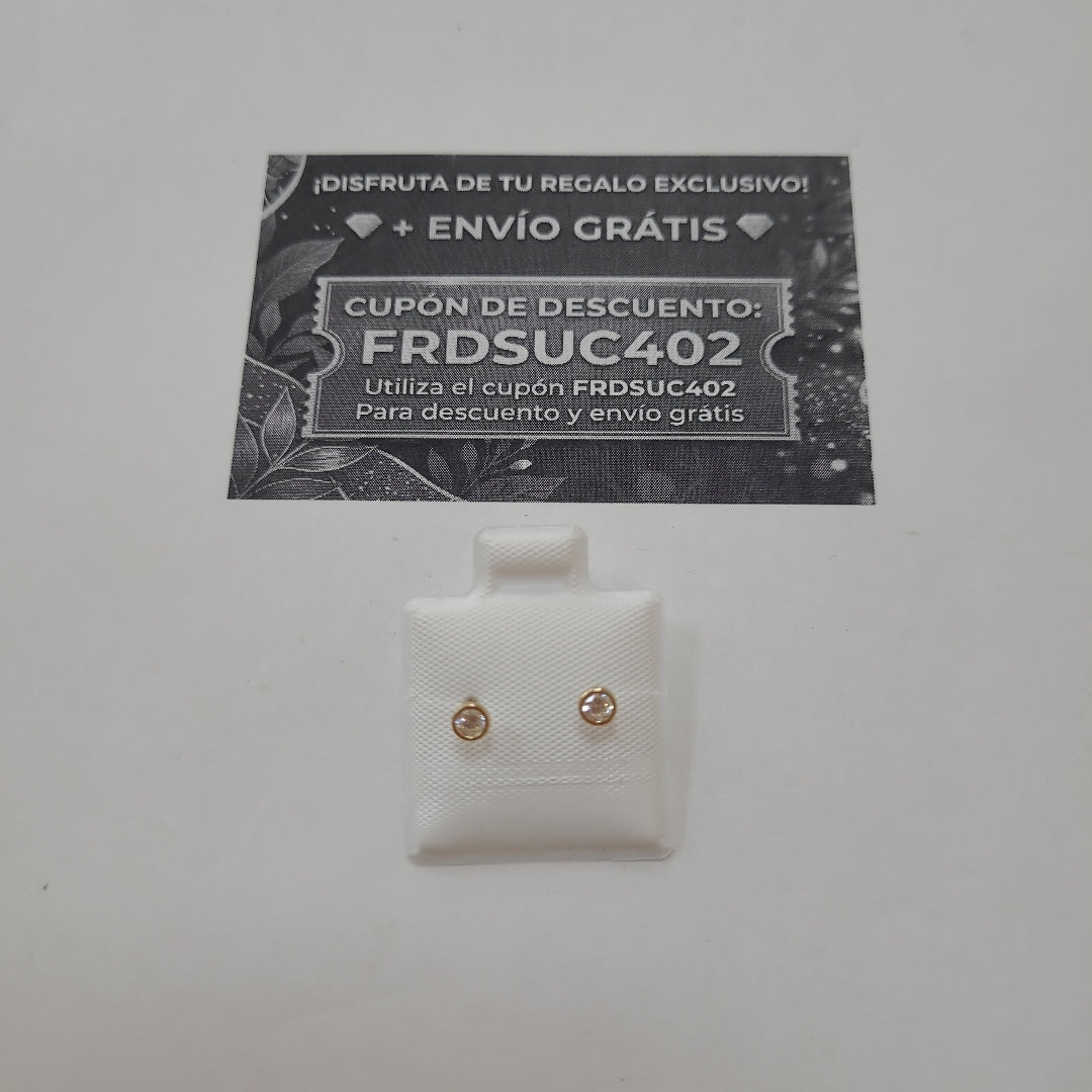 BROQUELES BROQUEL C CIRCONIA 14K 0.1501 GR (NUEVO)