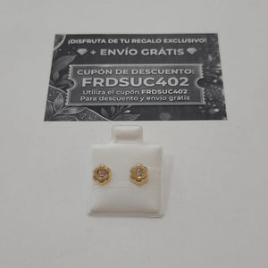 BROQUELES BROQUEL FIG FLOR C CIRCONIA 14K 0.2581 GR (NUEVO)