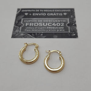 ARETES ARRACADAS 14K 1.6 GR (NUEVO)