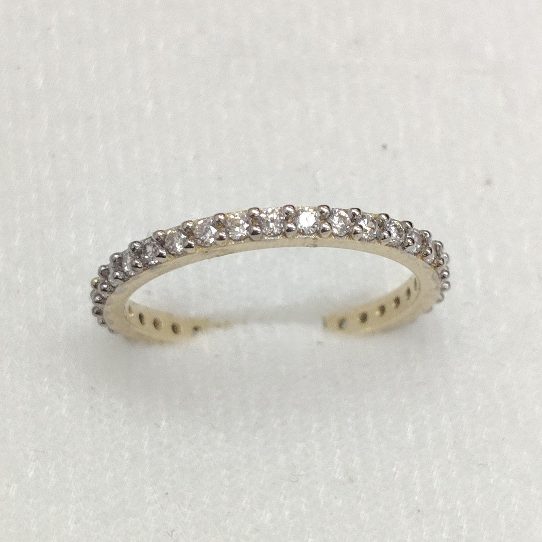 ANILLO ANILLITO CHURUMBELA C CIRCONIAS 14K 7.5 TALLA 1.9 GR (NUEVO)