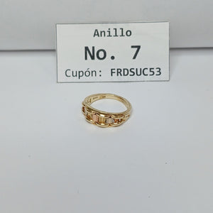 ANILLITO ORO COMBINADO 14 K 3,90 GRMS (SEMINUEVO)