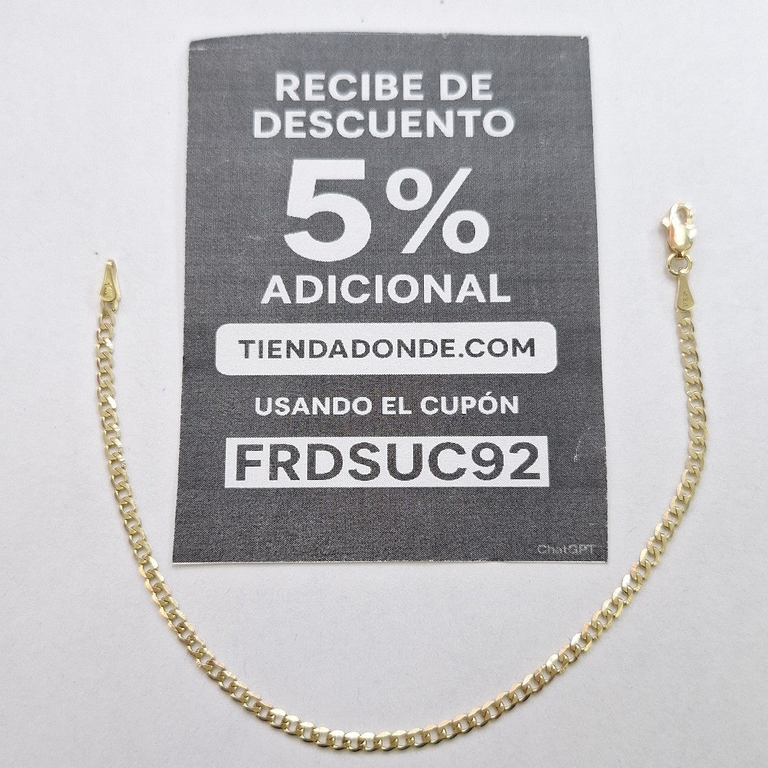 PULSERA BARBADA 14K 18 CM 2 GR (NUEVO)