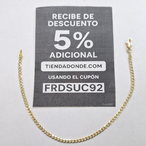 PULSERA BARBADA 14K 18 CM 2 GR (NUEVO)