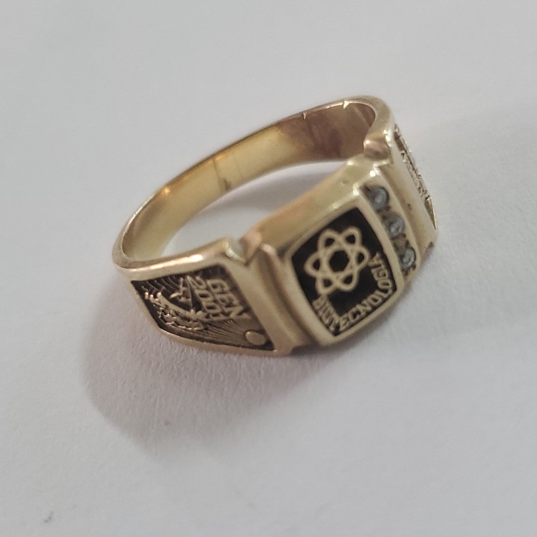 ANILLO DE GRADUACIÓN ORO 8 K 4,50 GRMS (SEMINUEVO)
