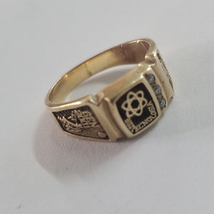 ANILLO DE GRADUACIÓN ORO 8 K 4,50 GRMS (SEMINUEVO)