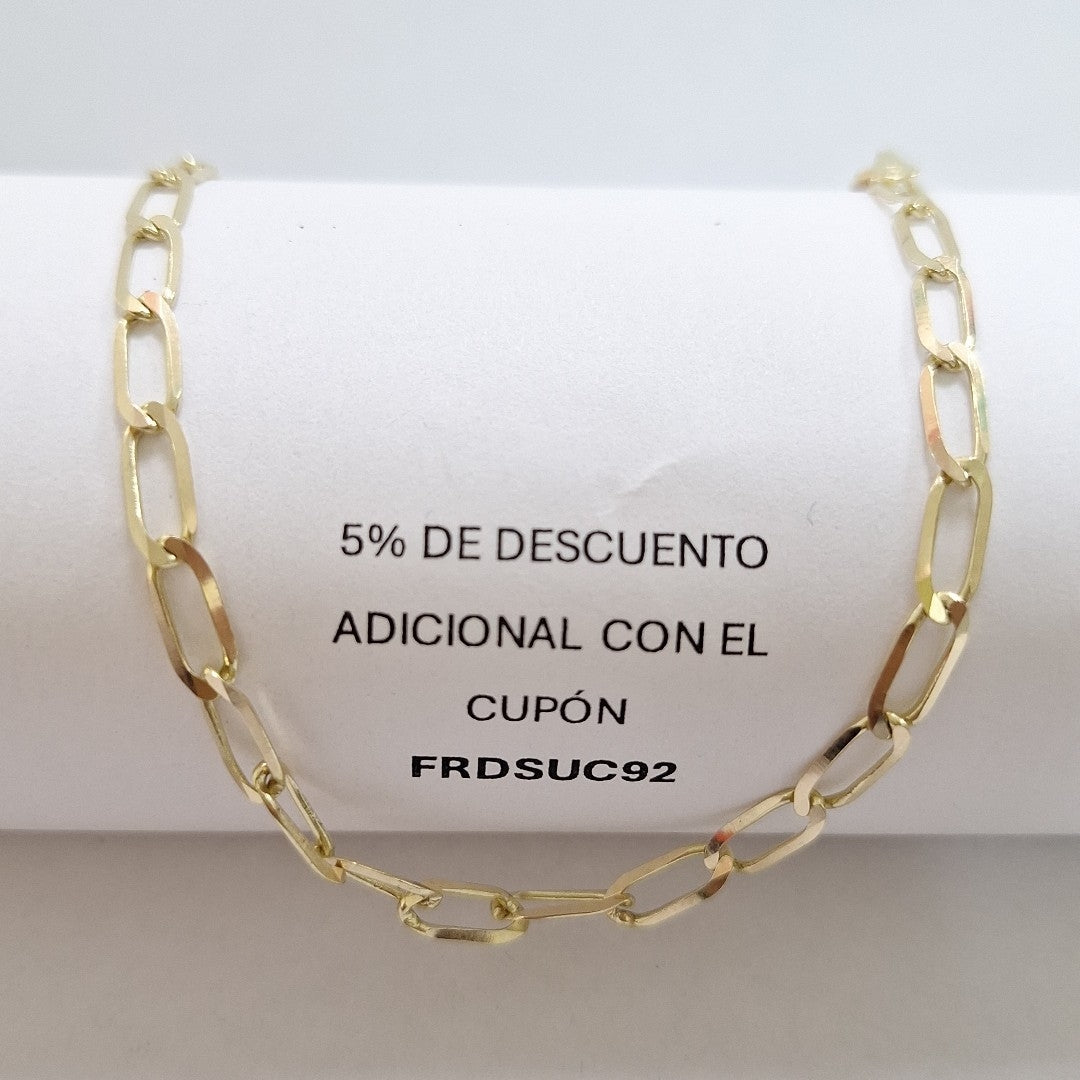 PULSERA ESLABON 14K 21 CM 4.1 GR (NUEVO)