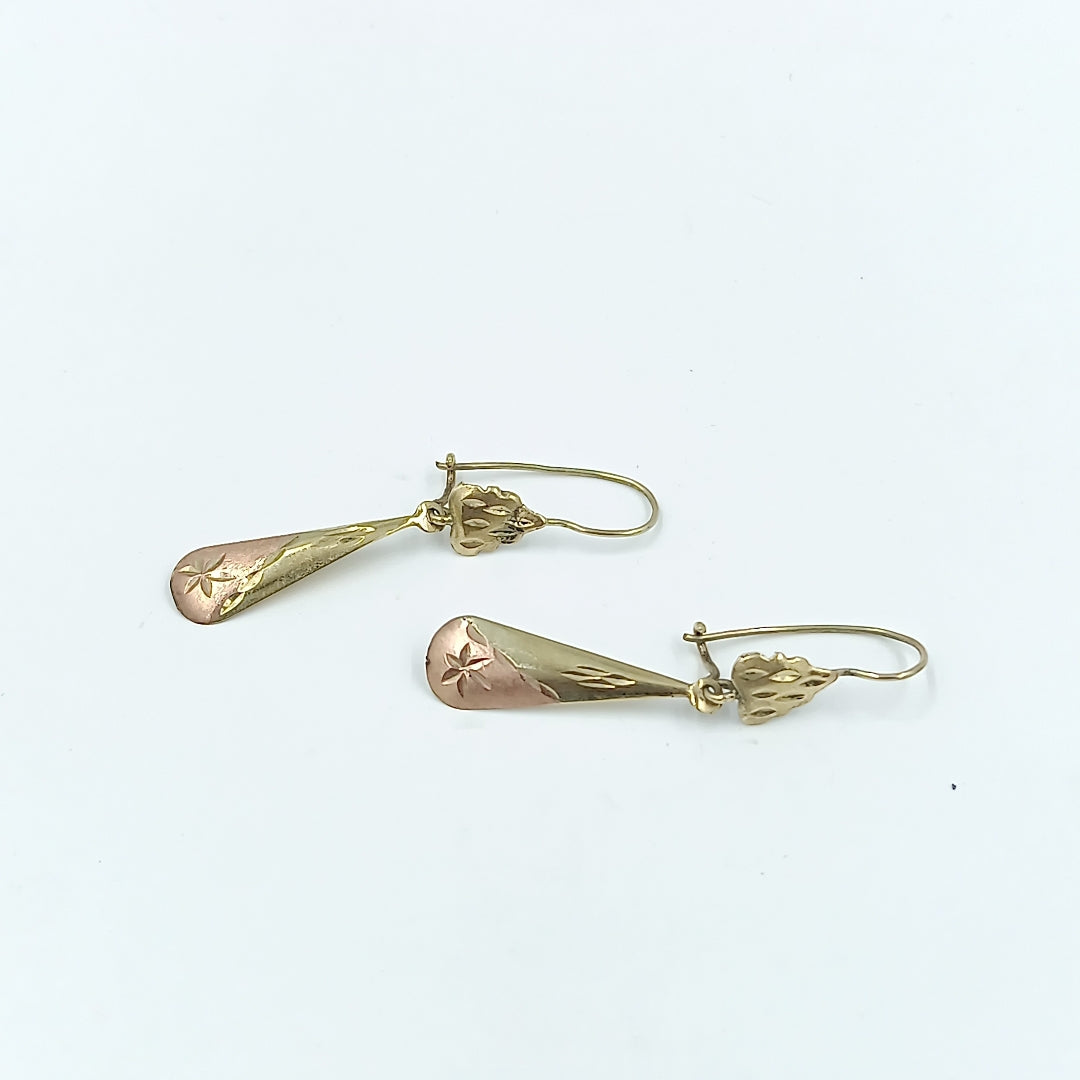 ARETES PAR ORO 10 K 1.1 GRMS (SEMINUEVO)
