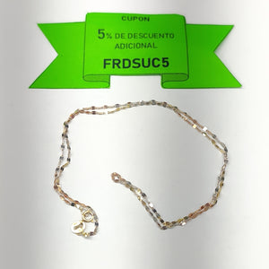 CADENA ORO COMBINADO 14 K 0.6 GRMS (SEMINUEVO)