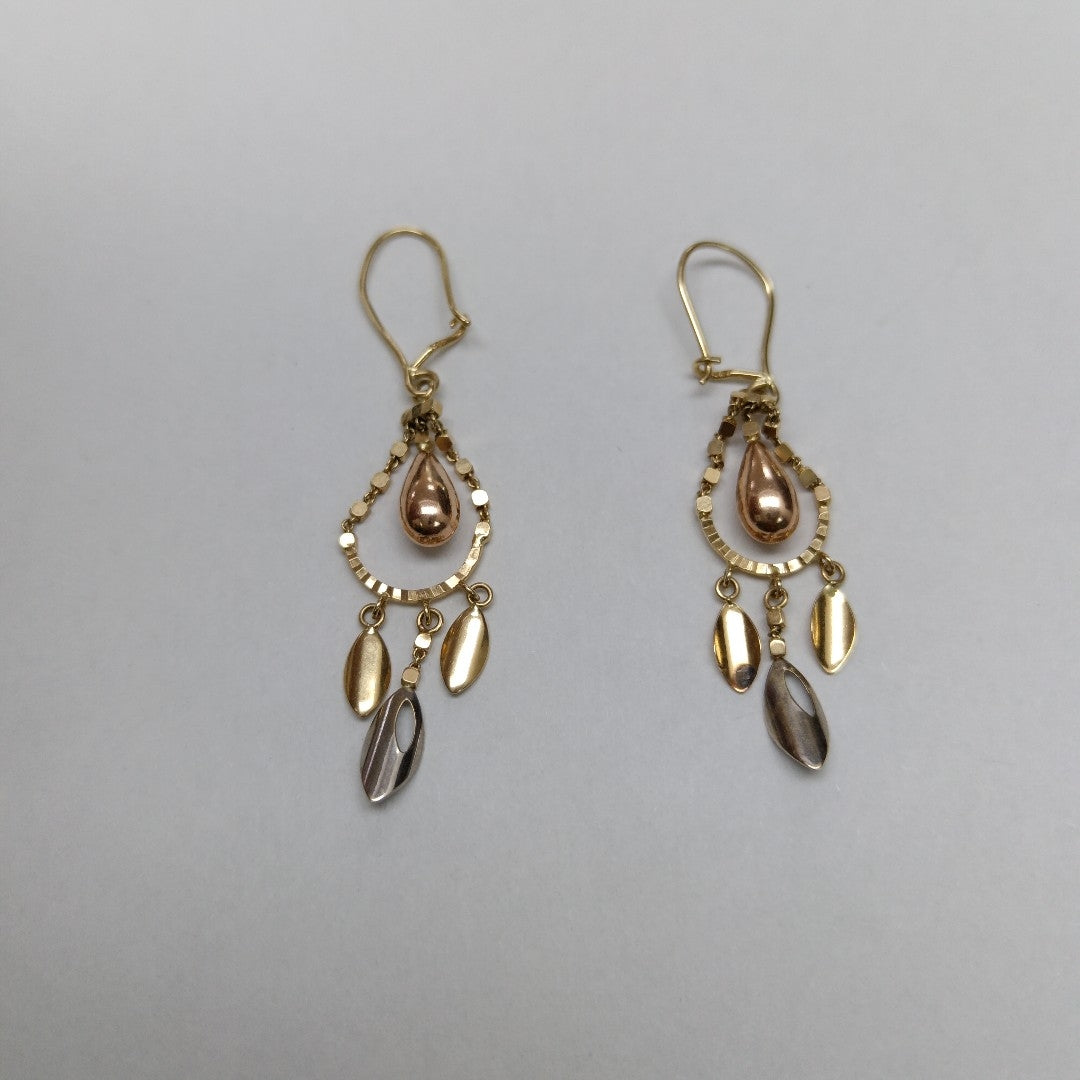 ARETES PAR ORO 14 K 2,10 GRMS (SEMINUEVO)