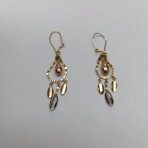 ARETES PAR ORO 14 K 2,10 GRMS (SEMINUEVO)