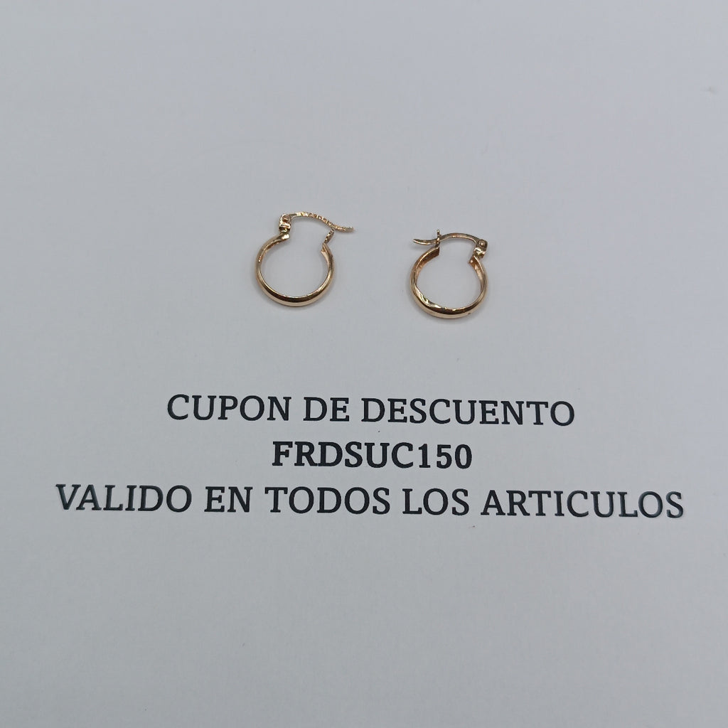 ARETES PAR ORO 10 K 0,90 GRMS (SEMINUEVO)