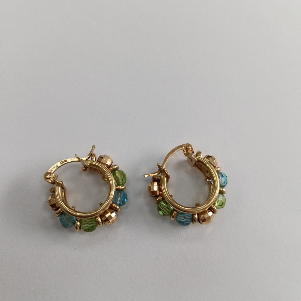 ARRACADAS PAR ORO 14 K 5.2 GRMS (SEMINUEVO)
