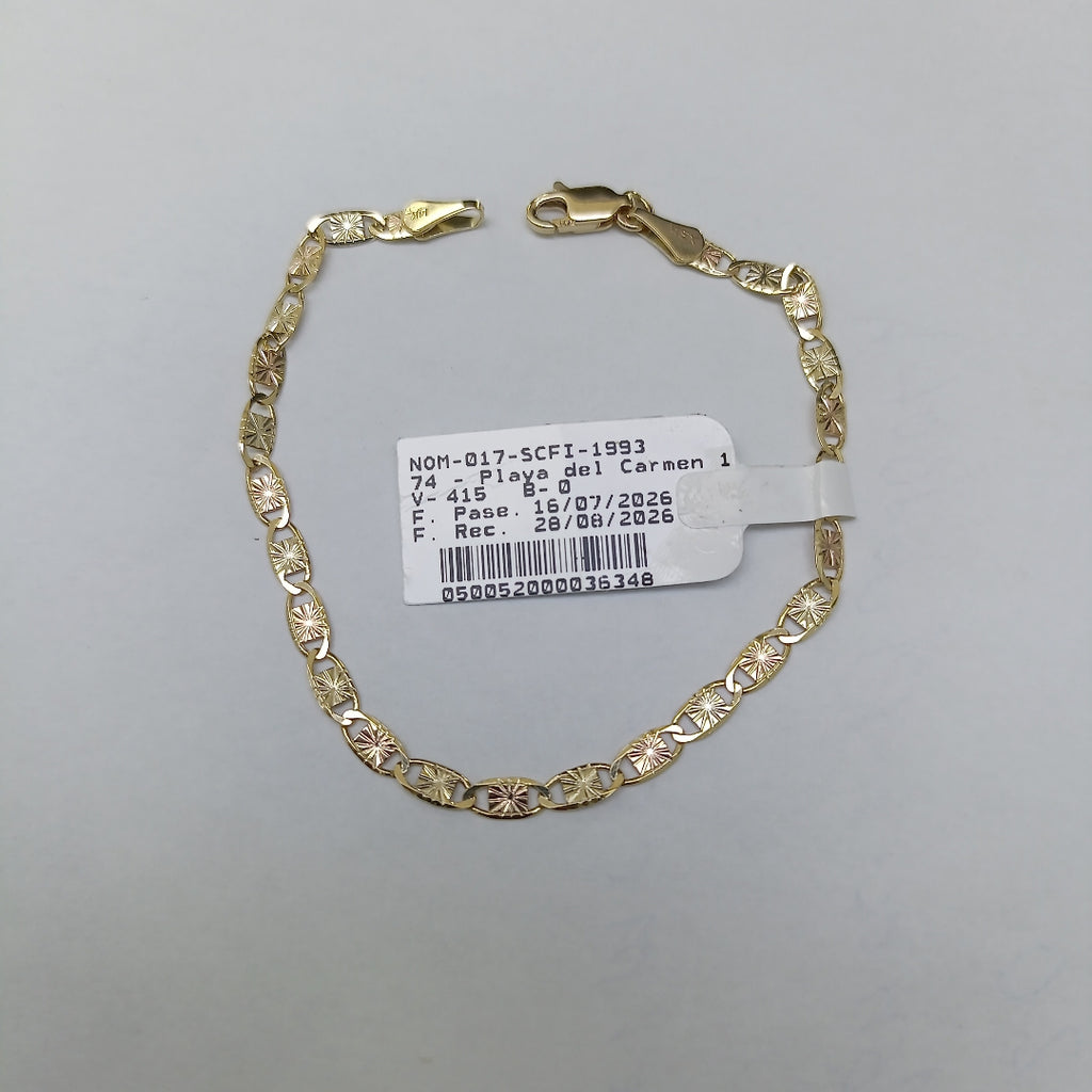 PULSERA GUCHI 14K 18 CM 3.1 GR (NUEVO)