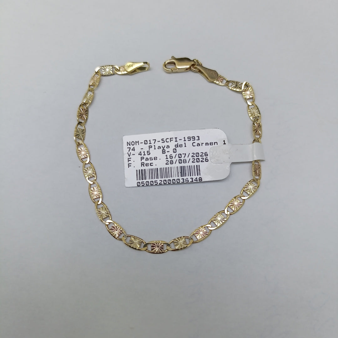 PULSERA GUCHI 14K 18 CM 3.1 GR (NUEVO)