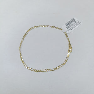 PULSERA TEJIDO 3X1 14K 21 CM 2.3 GR (NUEVO)