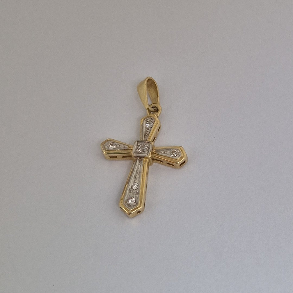 CRUZ ORO, RODIADO 14 K 2.7 GRMS (SEMINUEVO)