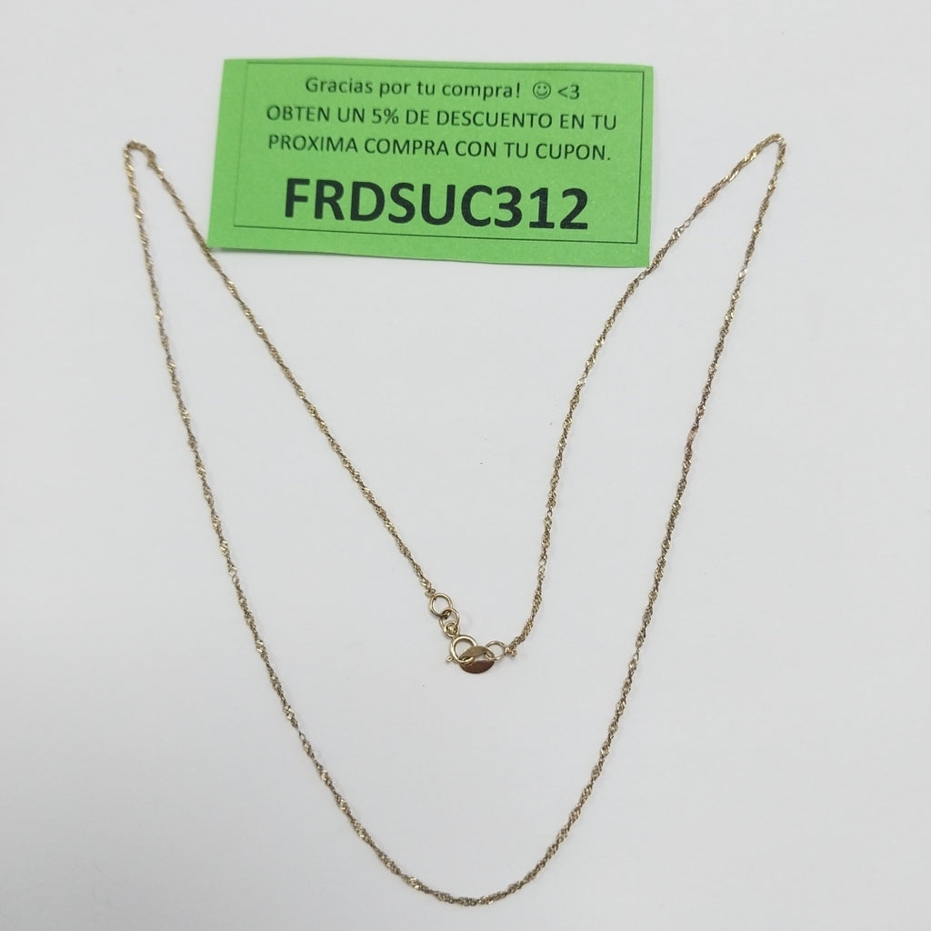 CADENA ORO 10 K 0,90 GRMS (SEMINUEVO)