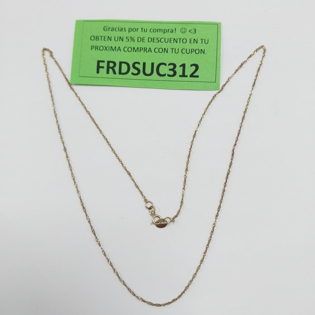 CADENA ORO 10 K 0,90 GRMS (SEMINUEVO)
