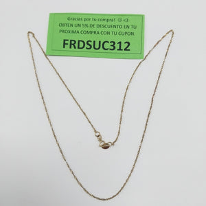 CADENA ORO 10 K 0,90 GRMS (SEMINUEVO)